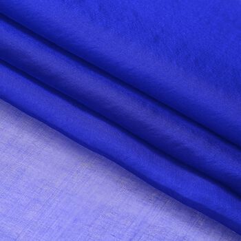 LA MAREY - 100% Maulbeeren-Seidenschal, Chiffon, 110x180 cm, k&ouml;nigsblau