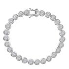 LUXURIANT DIAMANT - Lab Grown Diamant SI Armband ca. 19 cm 925 Silber rhodiniert ca. 3,90 ct.