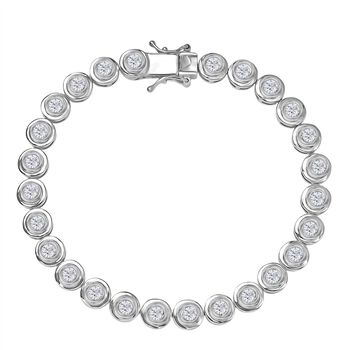 LUXURIANT DIAMOND - Lab Grown Diamant SI-GH Armband ca. 19 cm 925 Silber rhodiniert ca. 4.00 ct