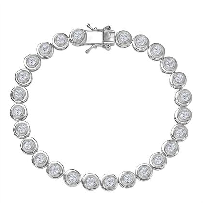 LUXURIANT DIAMOND - Lab Grown Diamant SI-GH Armband ca. 19 cm 925 Silber rhodiniert ca. 4.00 ct