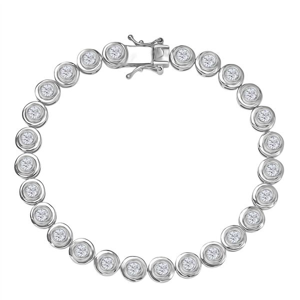 LUXURIANT DIAMOND - Lab Grown Diamant SI-GH Armband ca. 19 cm 925 Silber rhodiniert ca. 4.00 ct