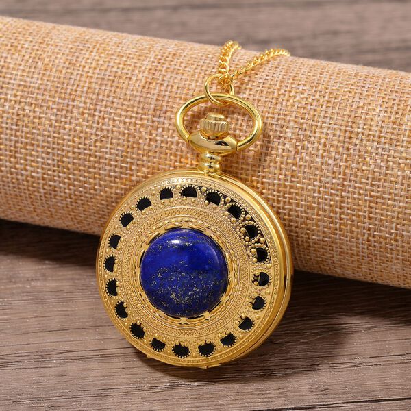 STRADA Lapislazuli Kettenuhr, 91,4 cm - 15 ct. image number 2