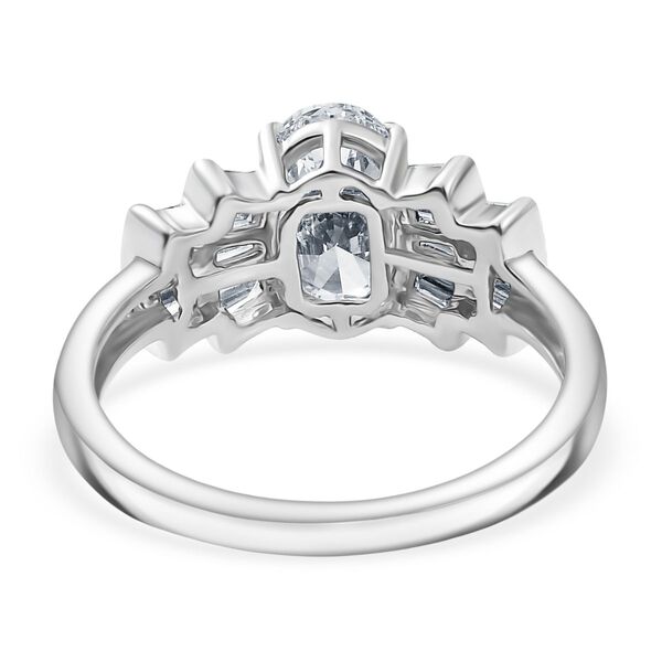 LUXURIANT DIAMOND - Lab Grown Diamant VS1-F IGI zertifiziert Ring 950 Platin (Größe 18.00) ca. 1.85 ct image number 6