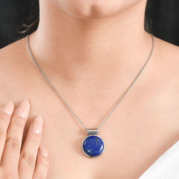 Lapislazuli Schmuckset Edelstahl ca. 20.00 ct image number 3