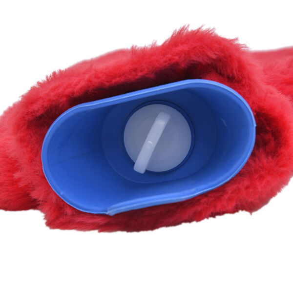 2er-Set W&auml;rmflasche mit Pl&uuml;schbezug, 2000ml und 1 Paar rutschfeste Haus Socken mit Sherpa Futter, Einheitsgr&ouml;&szlig;e 18x32 cm&nbsp; image number 6