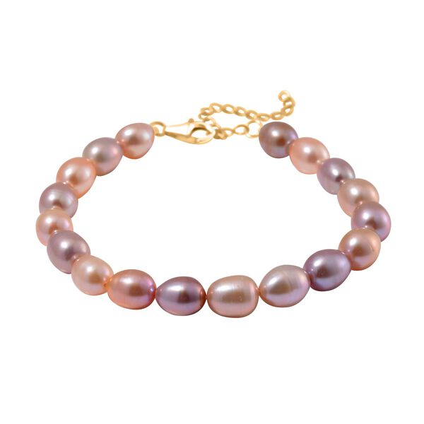 Mehrfarbiges S&uuml;&szlig;wasserperlen-Armband, 19 cm image number 3