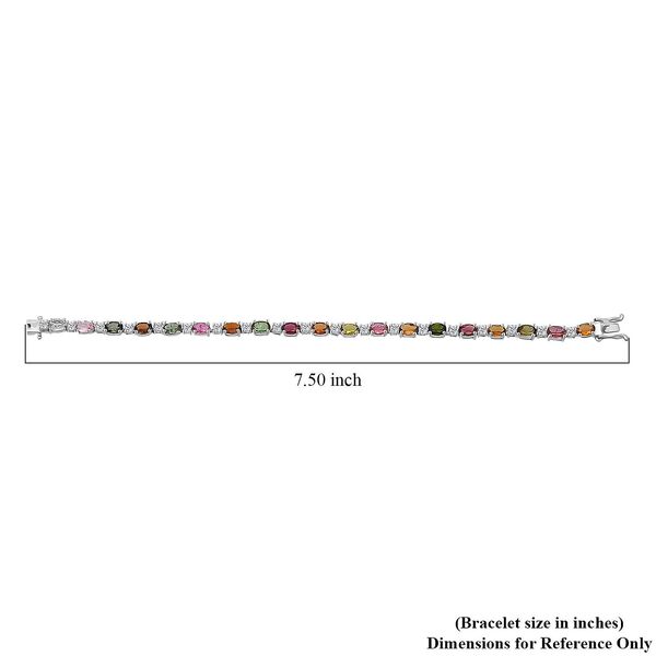 D'Joy AA Multi Turmalin und Moissanit 18,5cm Armband - 10,26 ct. image number 4