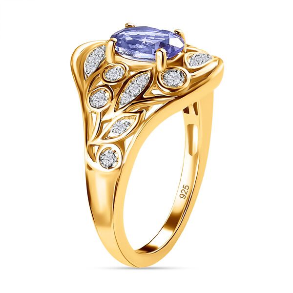 Tansanit und Zirkon Ring - 0,93 ct. image number 5