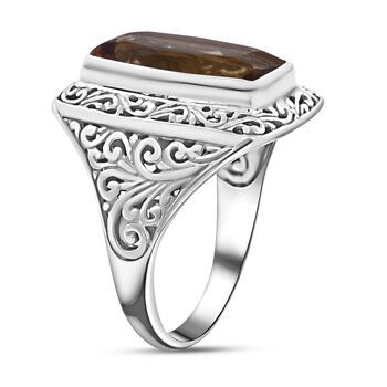 Royal bali - Citrin Ring, 925 Silber (Gr&ouml;&szlig;e 16.00) ca. 7.93 ct