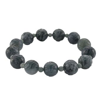 Nat&uuml;rlicher Olmek Jadeit Armband Flexibles cm ca. 180.00 ct