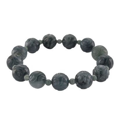 Nat&uuml;rlicher Olmek Jadeit Armband Flexibles cm ca. 180.00 ct