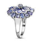 AA Tansanit-Ring, 925 Silber platiniert  ca. 4,04 ct image number 4