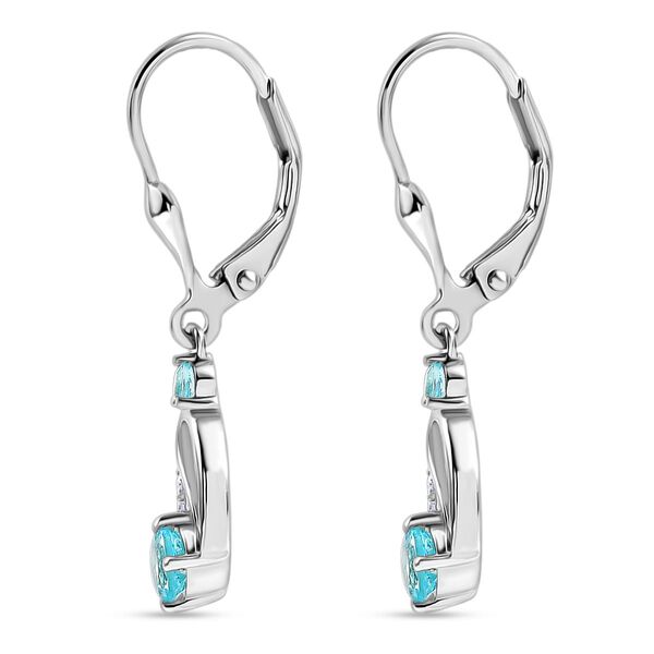 D&rsquo;joy AA Betroka Blauer Apatit Ohrringe 925 Silber rhodiniert ca. 0.90 ct image number 4