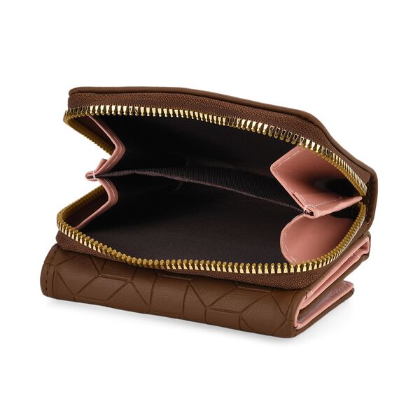 PU-Geldb&ouml;rse mit RFID-Schutz, 11x8x4cm, Braun image number 7