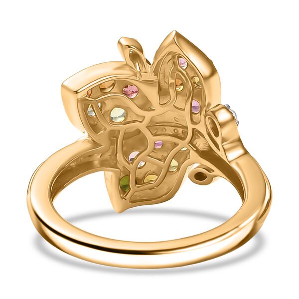 Multi-Turmalin und Zirkon Ring - 1,19 ct. image number 5