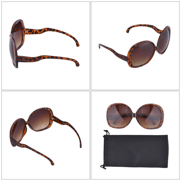 Sonnenbrille mit UV400 Schutz, Leopardenmuster image number 5