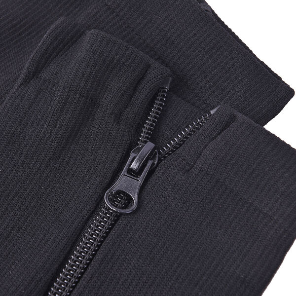 2er-Set Kompressionskniestr&uuml;mpfe mit Rei&szlig;verschluss, Gr&ouml;&szlig;e: S/M, 5-8, Schwarz image number 6