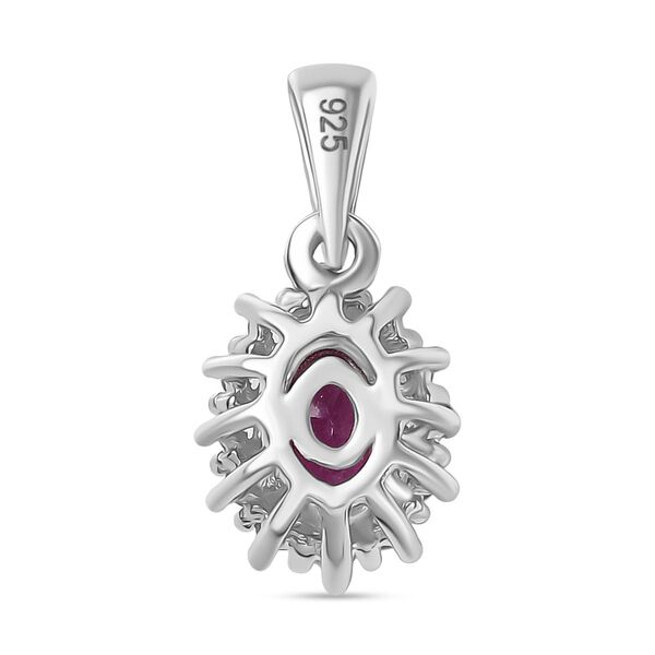 Afrikanischer Rubin und Zirkon Anhänger - 0,91 ct. image number 5