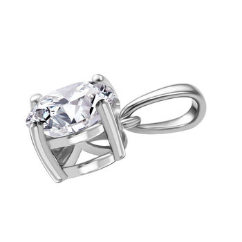 J Francis gefertigt mit SWAROVSKI- Zirkonia Anh&auml;nger, 925 Silber platiniert