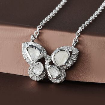 Polki Diamant Halskette, 45 cm - 0,50 ct.