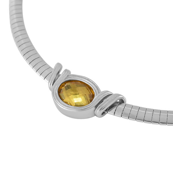 Glas Halskette ca. 45 cm Reiner Edelstahl image number 5