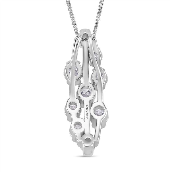 RADIANTA GRA zertifiziert Moissanit (D-VVS) Schmuckset ca. 45 cm 925 Silber rhodiniert ca. 1.45 ct image number 5