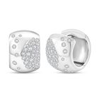 Moissanit Ohrringe 925 Silber rhodiniert ca. 1,34 ct.