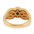 Ammolit und Zirkon Ring 925 Silber vergoldet  ca. 1,08 ct image number 5