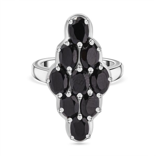 Schwarzer Spinell-Ring - 5,09 ct.