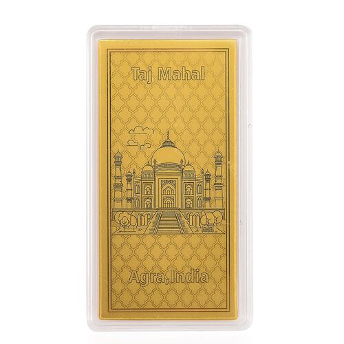 Ein Hauch von Luxus- 999er Goldplatte Taj Mahal image number 0