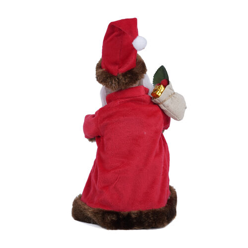 Tanzender Weihnachtsmann, 3xAA Batterie (nicht inkl.), Größe 12x10x30 cm, Rot und Grün image number 1