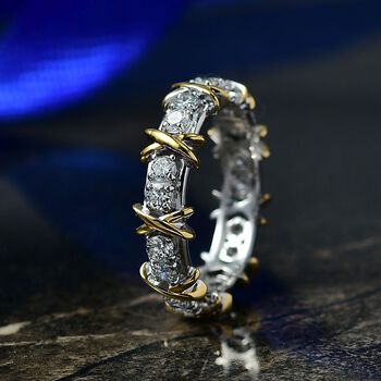 LUXURIANT VS-EF Labor Diamant zweifarbiger Ring - 1,01 ct.