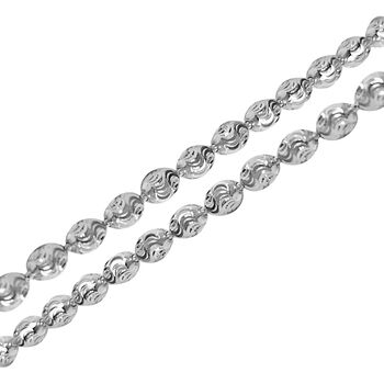 Kugel Armband und Halskette mit Diamantschliff-Muster