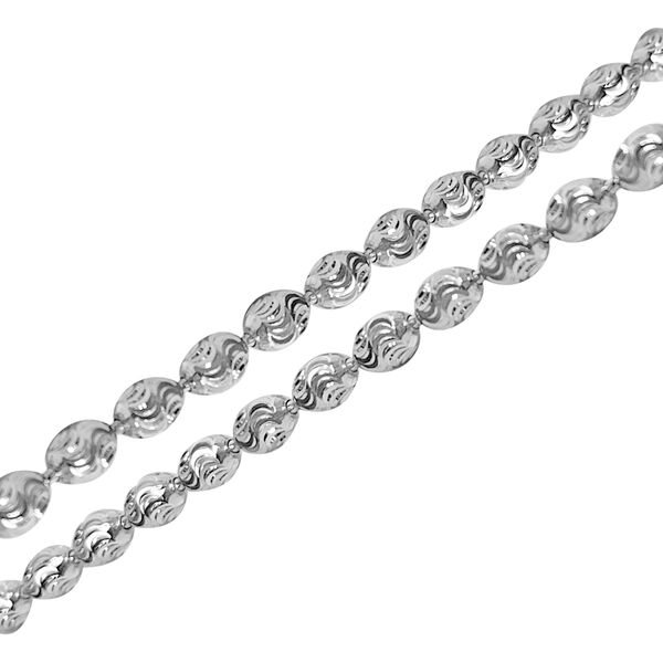 Kugel Armband und Halskette mit Diamantschliff-Muster image number 3