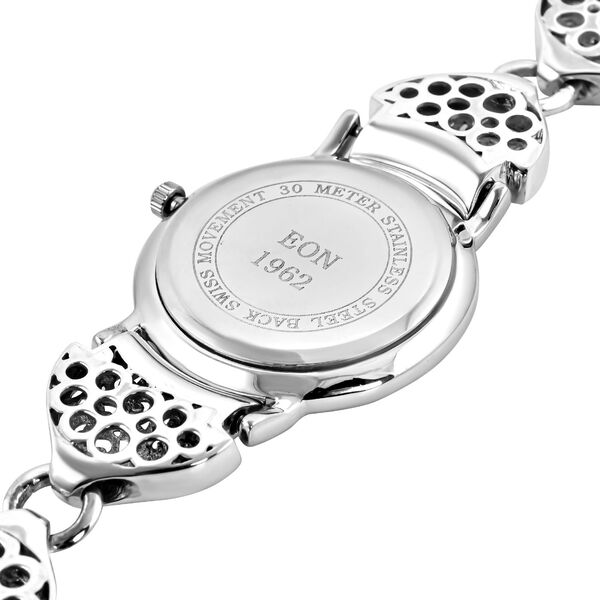 Royal Bali - EON 1962 Schweizer Uhrwerk - Schwarz oxidierte und wasserdichte Uhr, 19cm,  925 Silber ca. 22,00g image number 5