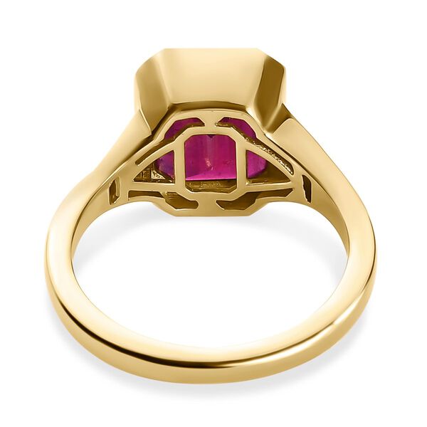 Afrikanischer Rubin und weißer Diamant Ring, ca. 5,37 ct. image number 6