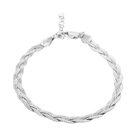 925 Silber rhodiniert Armband ca. 18 cm ca. 3,35g