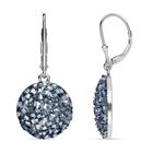 Blaue Diamant Ohrringe, 925 Silber platiniert ca. 1.00 ct image number 3