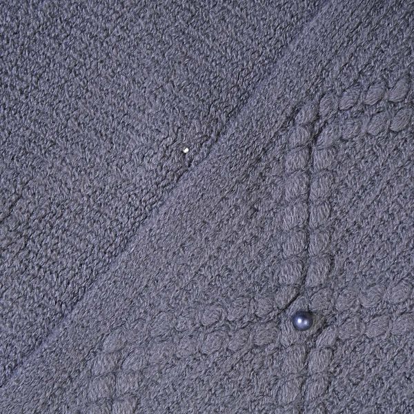 Strickschal mit Quasten und Perlen, Dunkelgrau image number 5