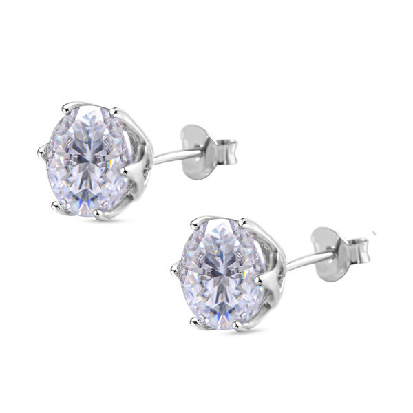 Moissanit Ohrringe - 4,24 ct. image number 2