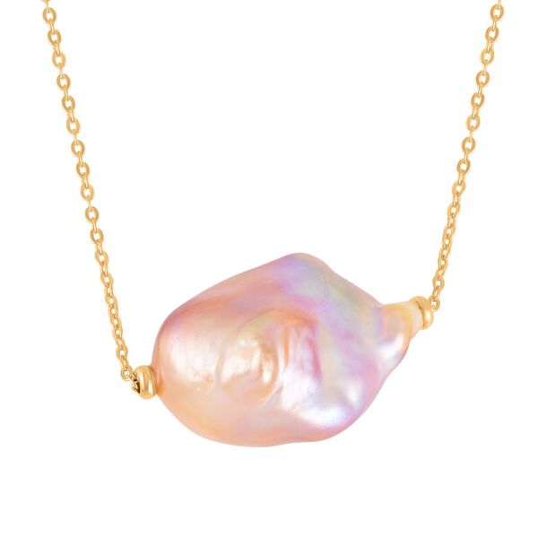 13-16 mm S&uuml;&szlig;wasser-Barockperlen-Kette, 50cm