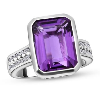 Lusaka Amethyst und Zirkon-Ring - 7,73 ct.