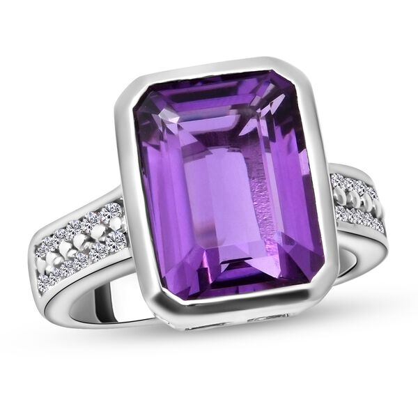 Lusaka Amethyst und Zirkon-Ring - 7,73 ct. image number 3