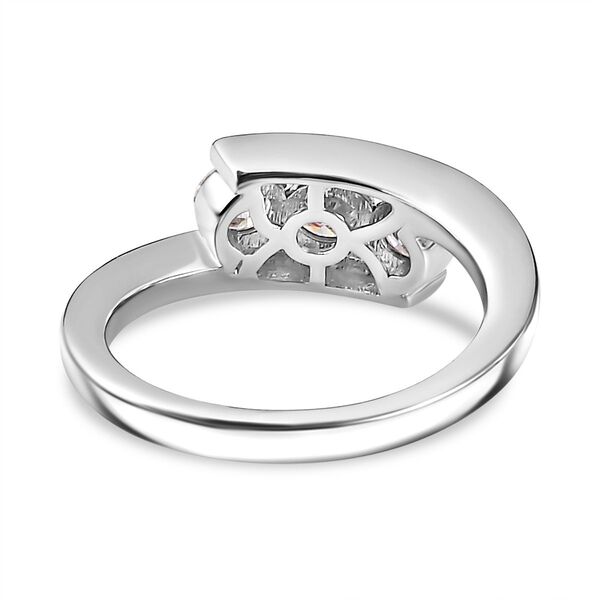 Moissanit Ring, 925 Silber rhodiniert - 0,67 ct. image number 5
