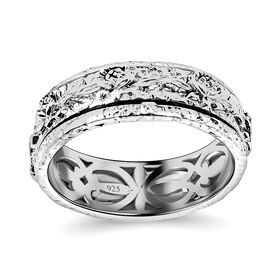 Royal Bali - 925 Silber Spinning Ring (Größe 16.00) ca. 3,83g