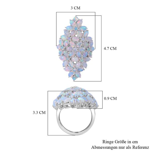 AA Natürlicher, äthiopischer Welo Opal-Ring - 6,35 ct. image number 4