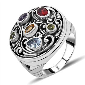 Royal Bali Kollektion - Ring mit mehreren Edelsteinen - 1,50 ct.