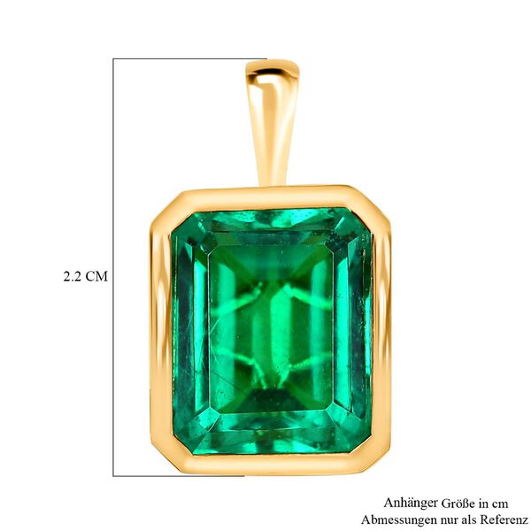 Smaragd Triplett Quarz Anh&auml;nger - 7,09 ct. image number 6