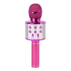 Multifunktions Karaoke Mikrofon und Bluetooth Lautsprecher mit sprachgesteuerten LED - Lichter und Sound - Echo, Rosa image number 0