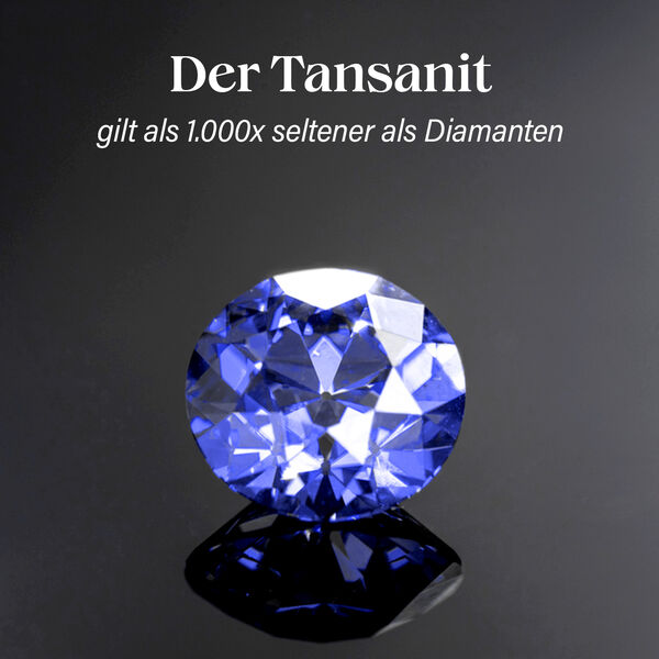 AAA Tansanit und Moissanit Ring, ca. 1,59 ct. image number 4